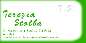 terezia stolba business card